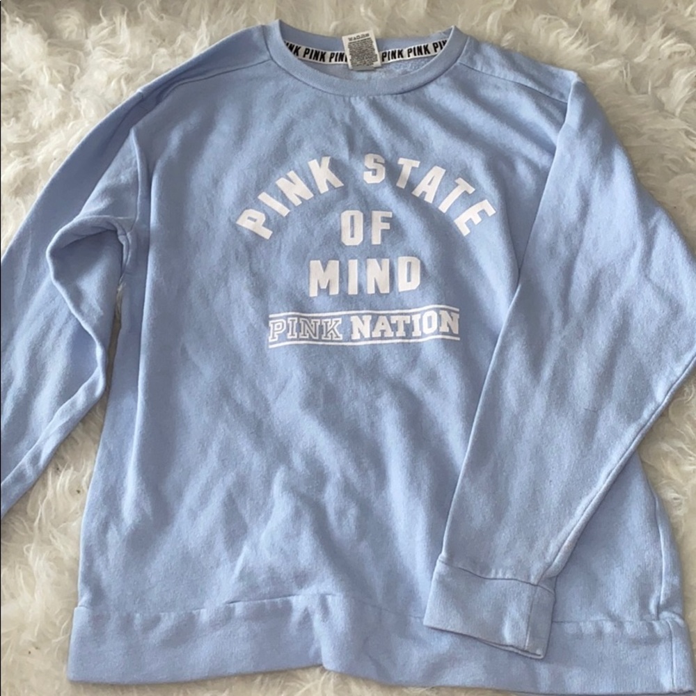 pink crew neck